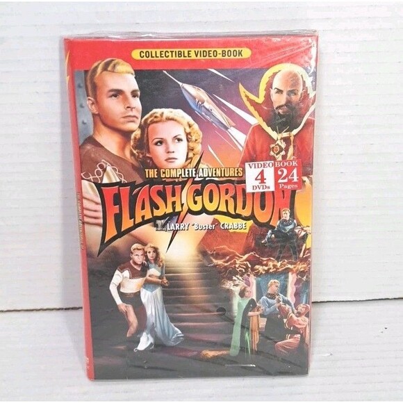 The Complete Adventures of Flash Gordon Collectible Video-Book DVD Set Rare NEW - Picture 1 of 4